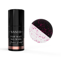 Hybrid Top No Wipe Mat Dots Pink Vasco 7 ml