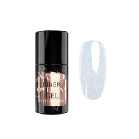 Faserbasis milchiger Glitter Silber 6ml